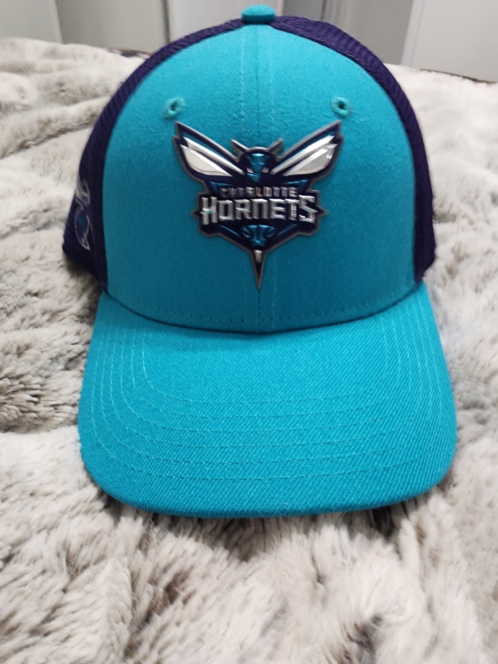 Youth Charlotte Hornets Teal & Purple Hat